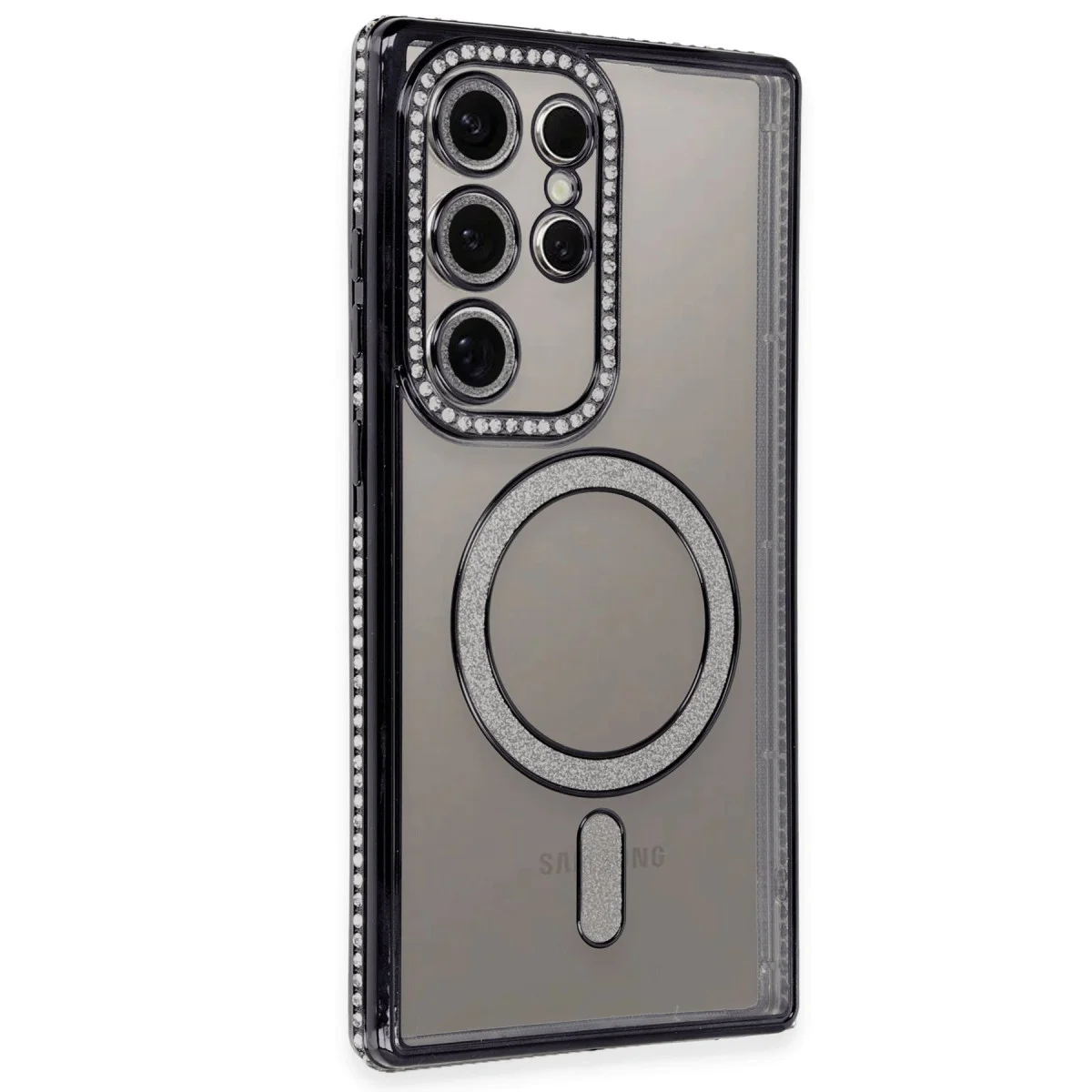 Northcity Galaxy S24 Ultra Joke Simli Magneticsafe Kılıf - Siyah, MagSafe Uyumlu ve Şık Korumalı Kılıf