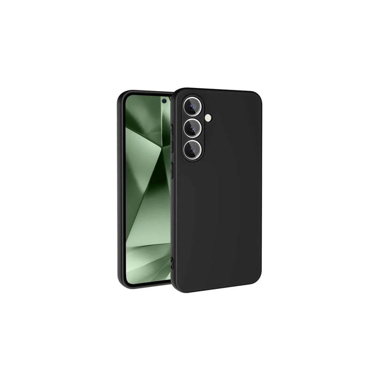 Northcity Galaxy S24 FE Nano İçi Kadife Silikon Kılıf - Siyah