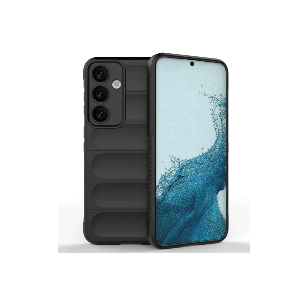 Northcity Galaxy S24 FE Optimum Silikon Kılıf - Siyah (Pürüzsüz Tutuş & Maksimum Koruma)
