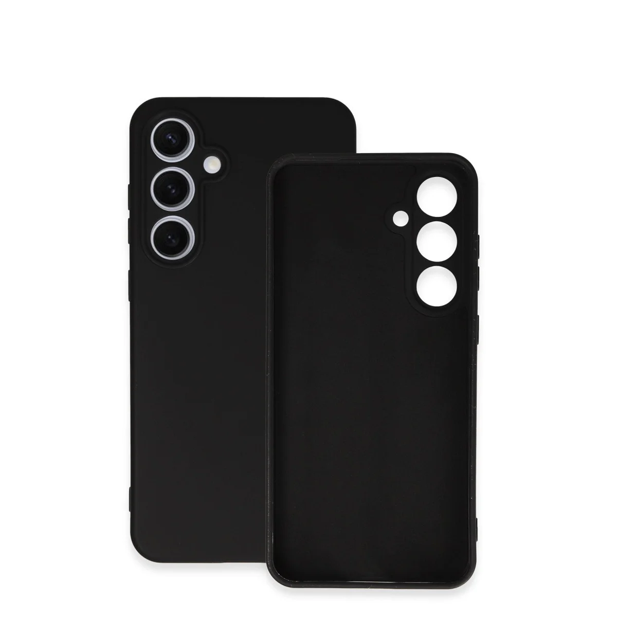 Northcity Galaxy S24 FE Nano İçi Kadife Silikon Kılıf - Siyah