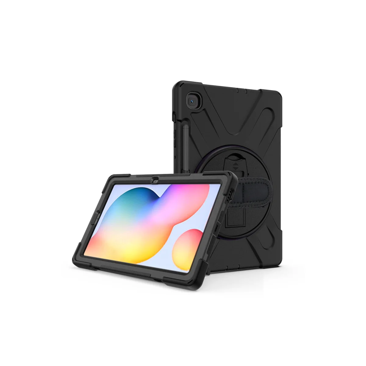 Northcity Galaxy Tab S6 Lite 10.4 Amazing Kılıf - 360 Dönüş, Siyah ve Korumalı