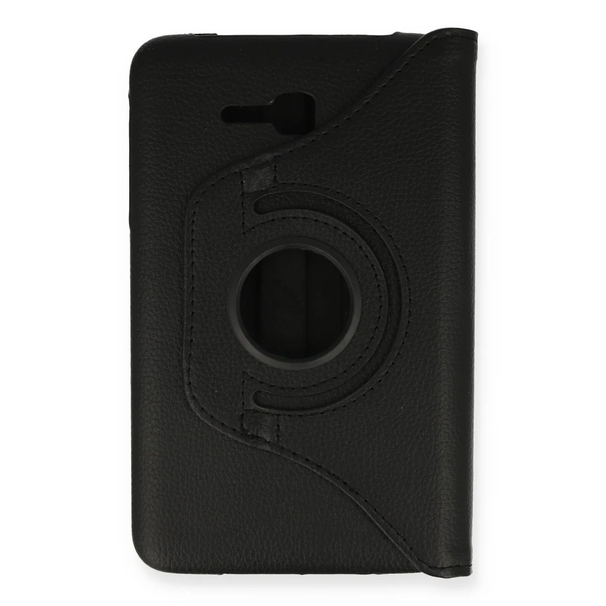 Northcity Galaxy Tab 3 Lite 7 Deri Kılıf 360 Dönüşlü Stand Kılıf - Siyah
