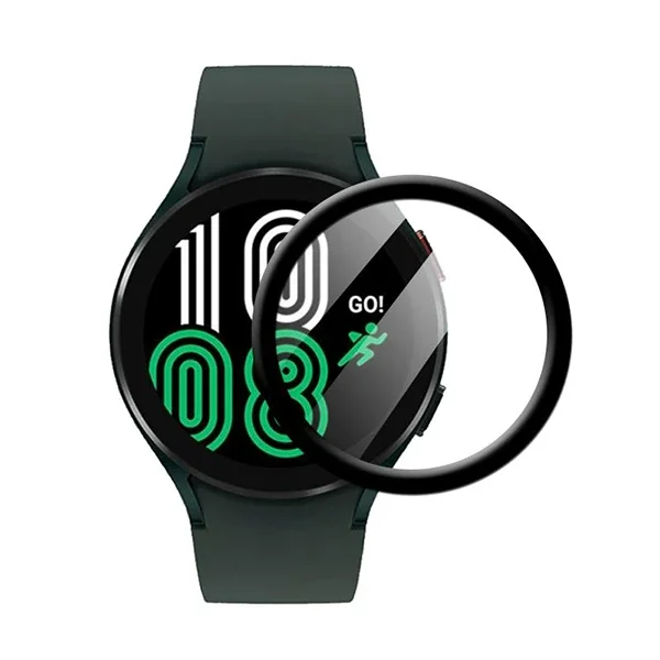 Galaxy Watch 4 44mm 3D Full Kaplama Ekran Koruyucu - Çizilmeye Dayanıklı PET+PMMA