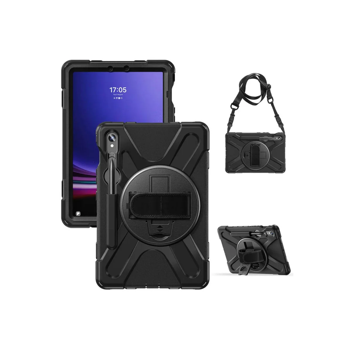Northcity Galaxy X510 Tab S9 FE 11 Kılıf Amazing Tablet Kapak - Siyah