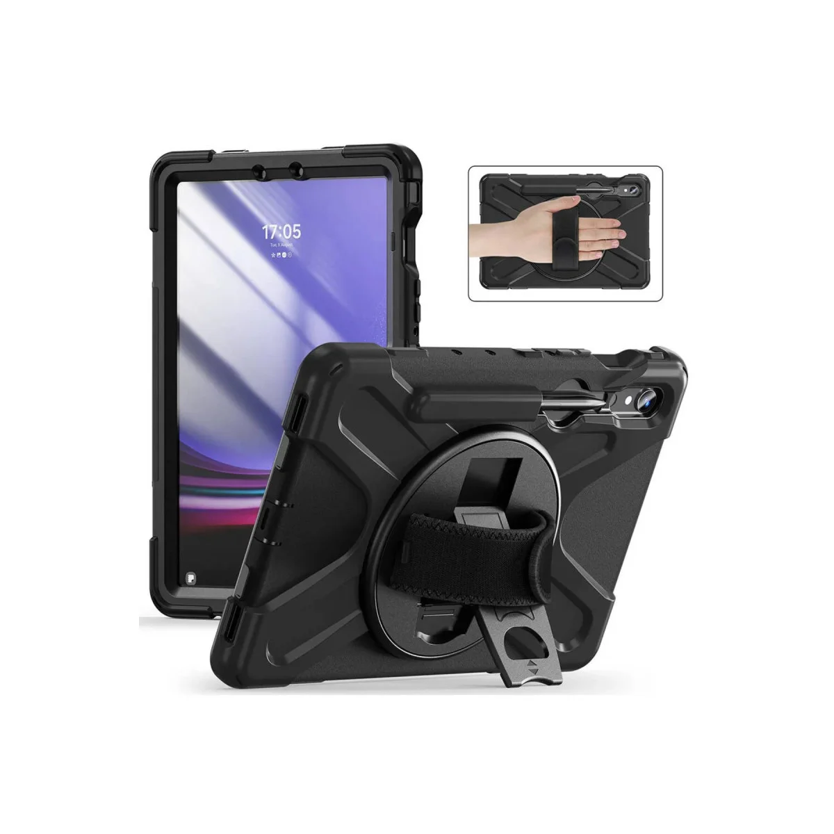 Northcity Galaxy X510 Tab S9 FE 11 Kılıf Amazing Tablet Kapak - Siyah