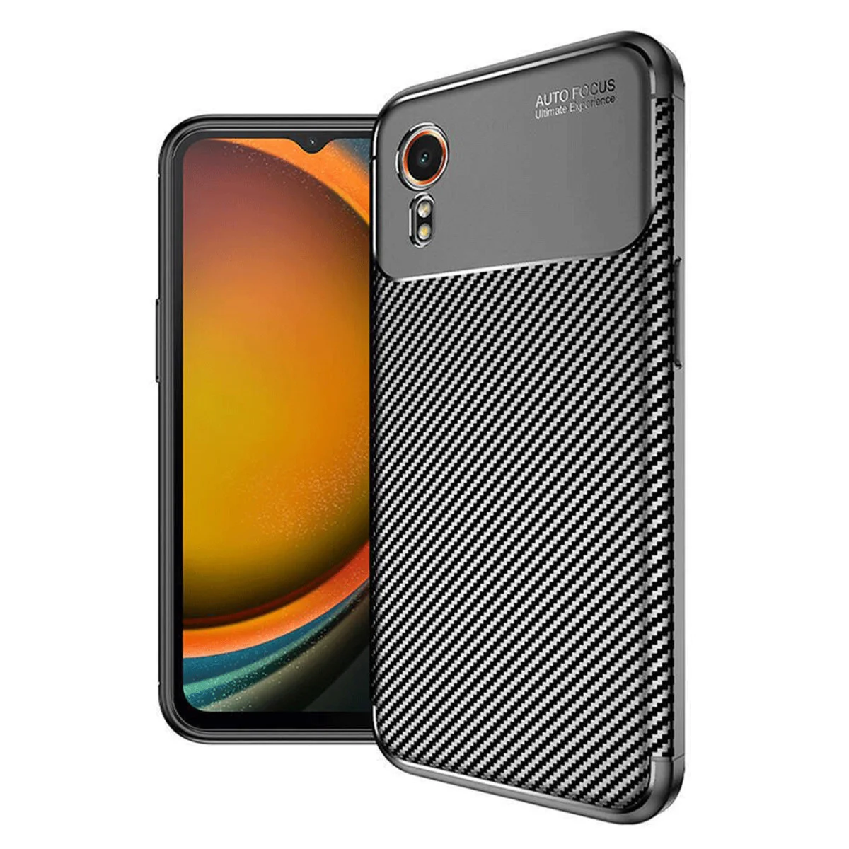 Northcity Galaxy XCover 7 Auto Focus Karbon Kapak - Siyah