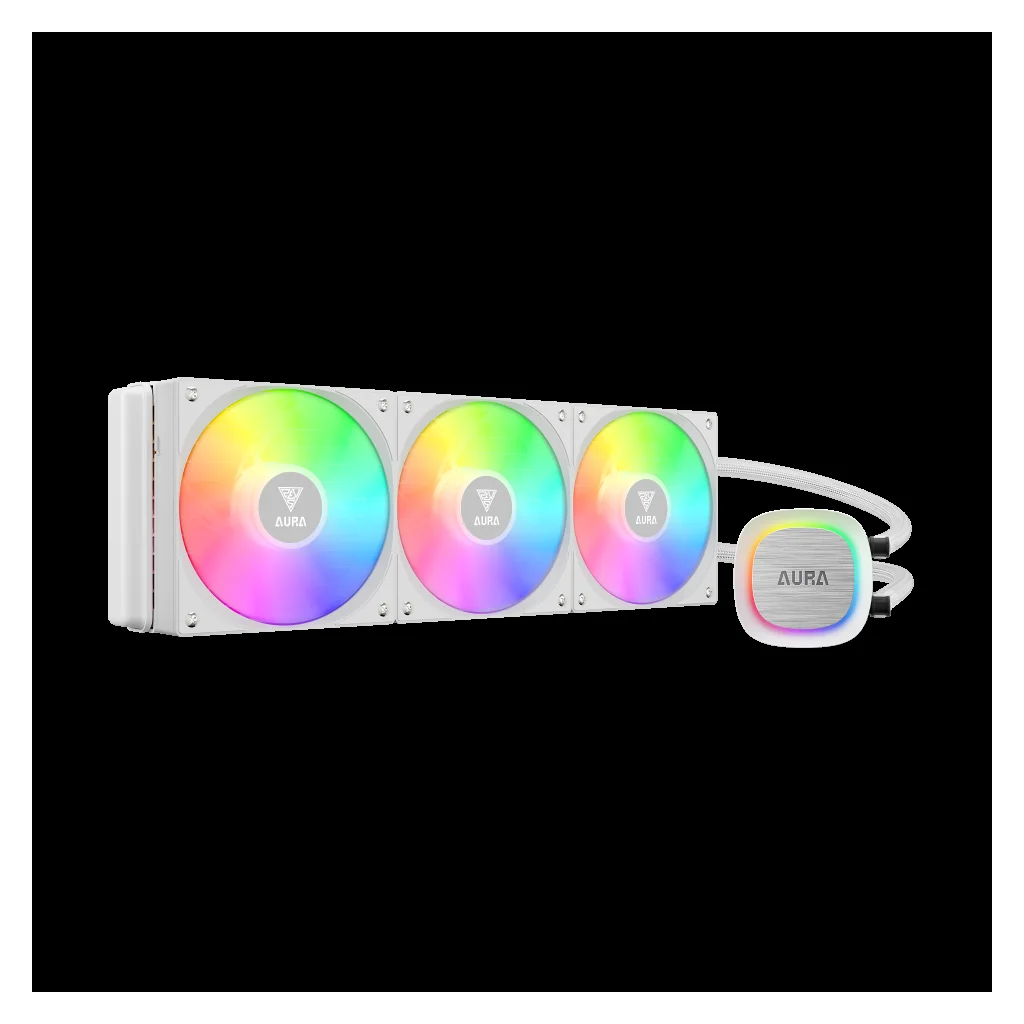 Gamdias Aura GL360 V2 WH 360mm RGB 3 Fanlı CPU Sıvı Soğutma - Performanslı White Edition