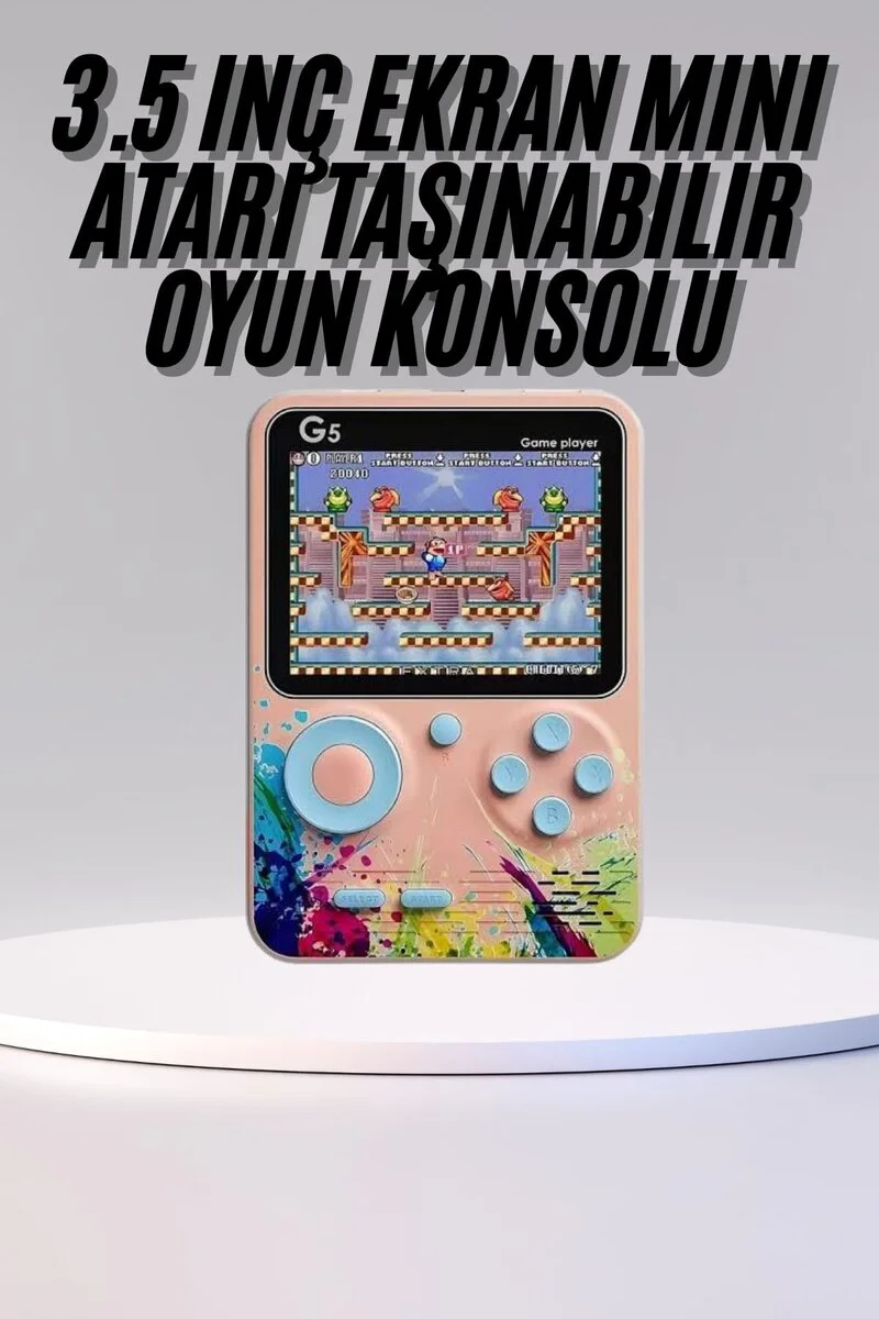 Game Box Mini Retro Taşınabilir Oyun Konsolu 500 Oyunlu 3.0 İnç Ekranlı - Nostaljik Küçük Oyun Kutusu