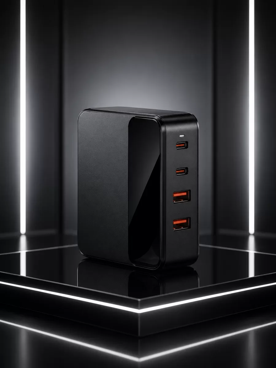 GaN Teknolojili USB-C ve USB-A Çoklu Şarj İstasyonu - Pratik Masaüstü Çözümü