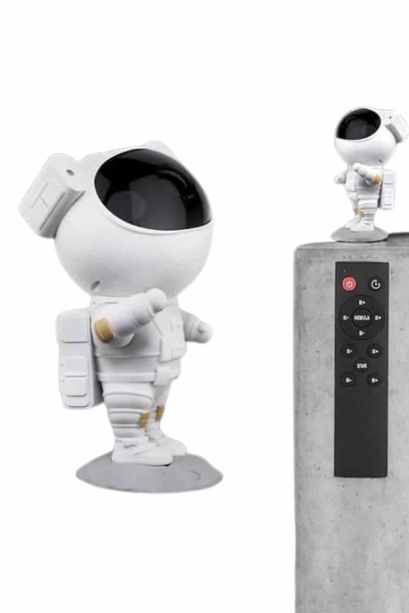 Gece Lambası Astronot Bluetooth Hoparlörlü Galaksi Işık Projektörü - Mini Android Projektör Full HD