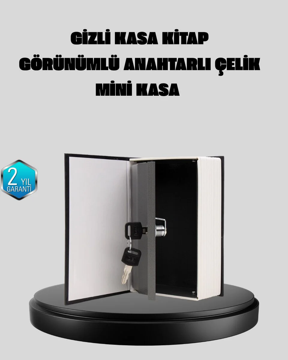 Gizli Kitap Kasa – Metal İç Yapı Sözlük Tasarımı