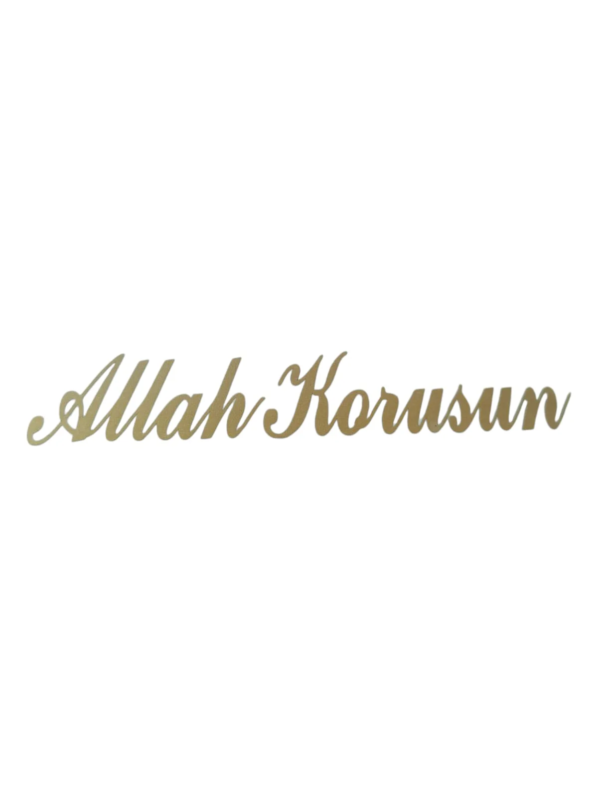 Northcity Gold Oto Sticker Allah Korusun - 14x3cm Şık ve Güvenli 
