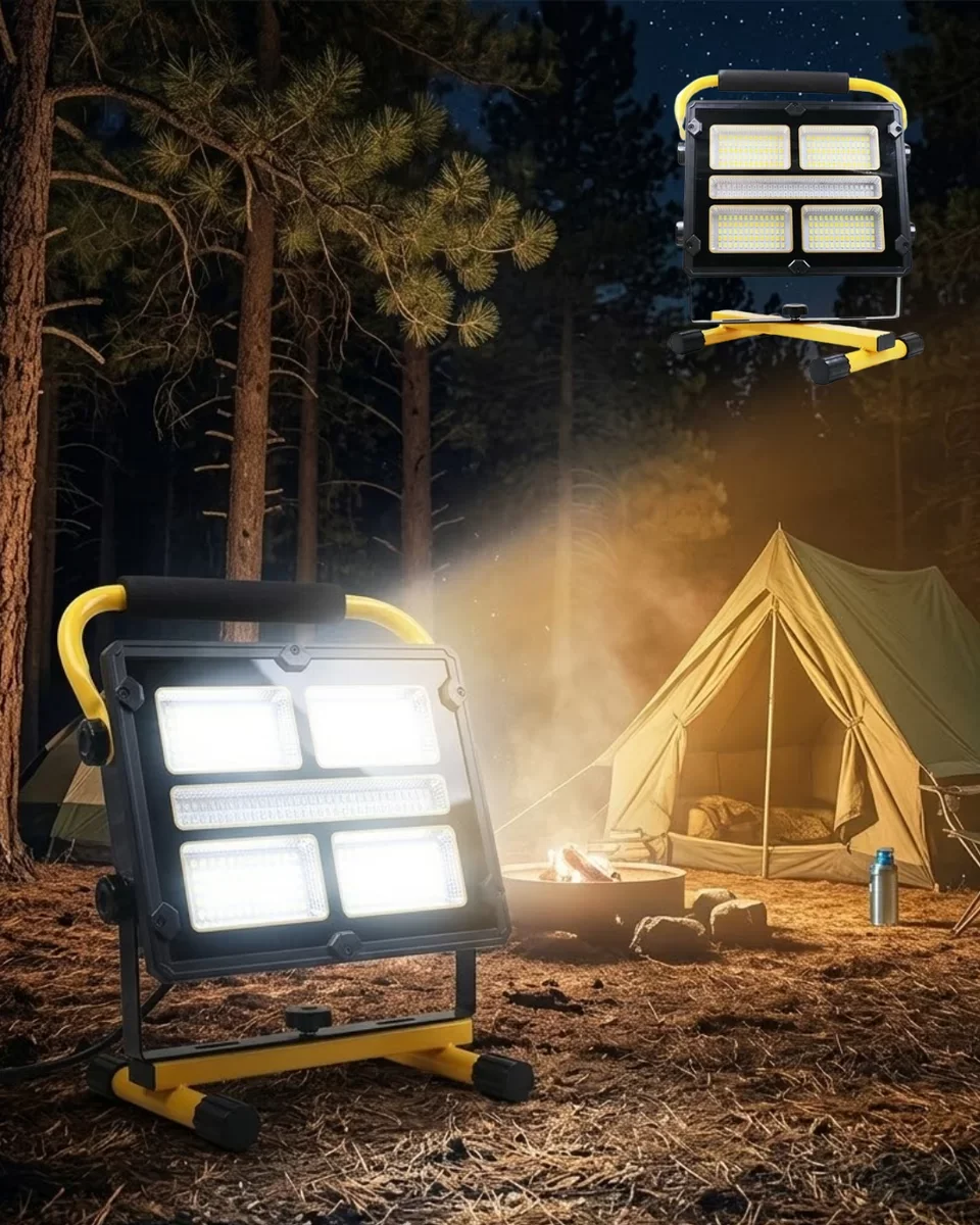 Northcity Güçlü LED Çalışma Lambası: Solar ve USB Şarjlı, Ayarlan