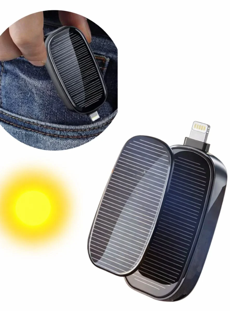 Güneş Enerjili Solar Powerbank 1200mAh - Pratik Outdoor Şarj Cihazı