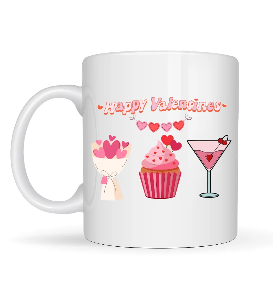 Northcity Happy Valentines Kupa – Sevgililer Günü Özel Tasarım Po
