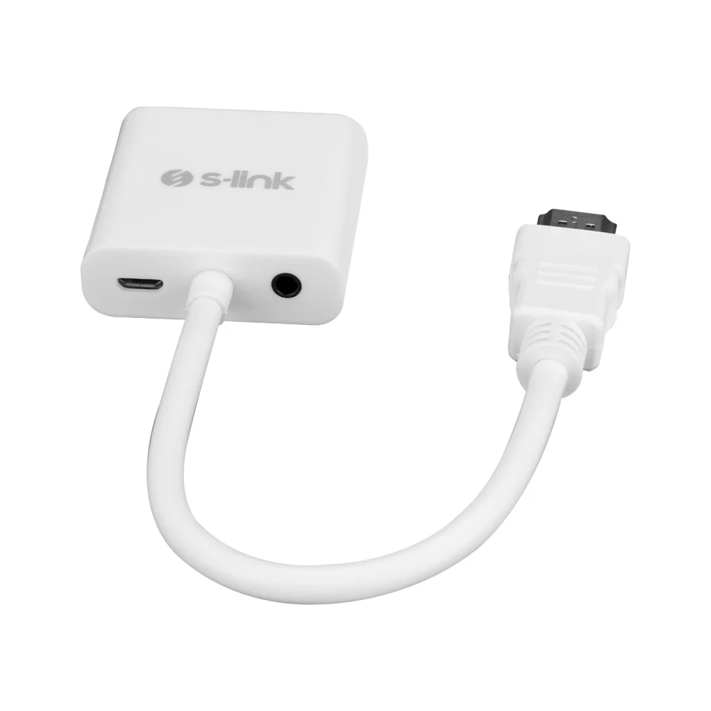 Northcity HDMI To VGA + Audio Çevirici (S-LINK SL-HVS13) - 45cm B