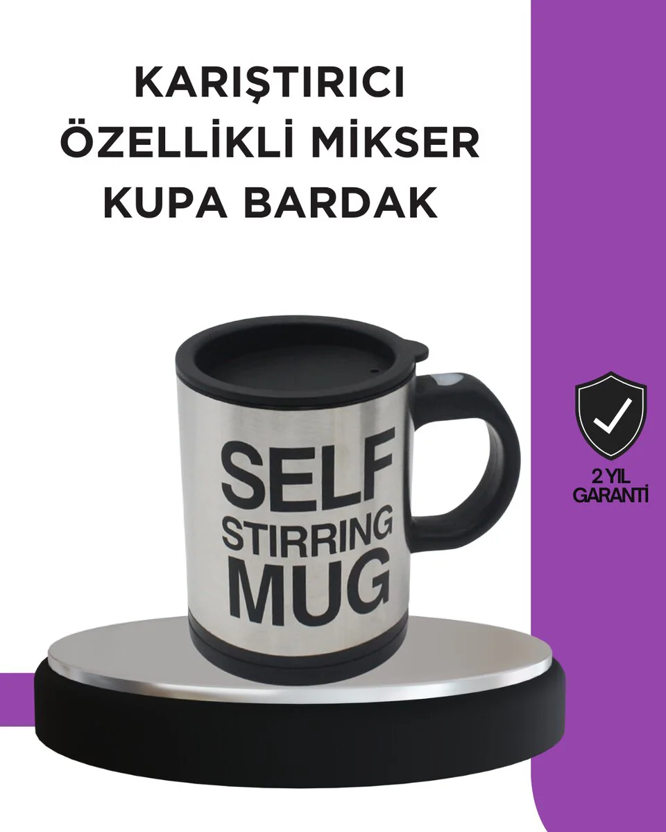 Northcity Hızlı Karıştırmalı Termos Kupa - Toz İçecekler İçin Çöz