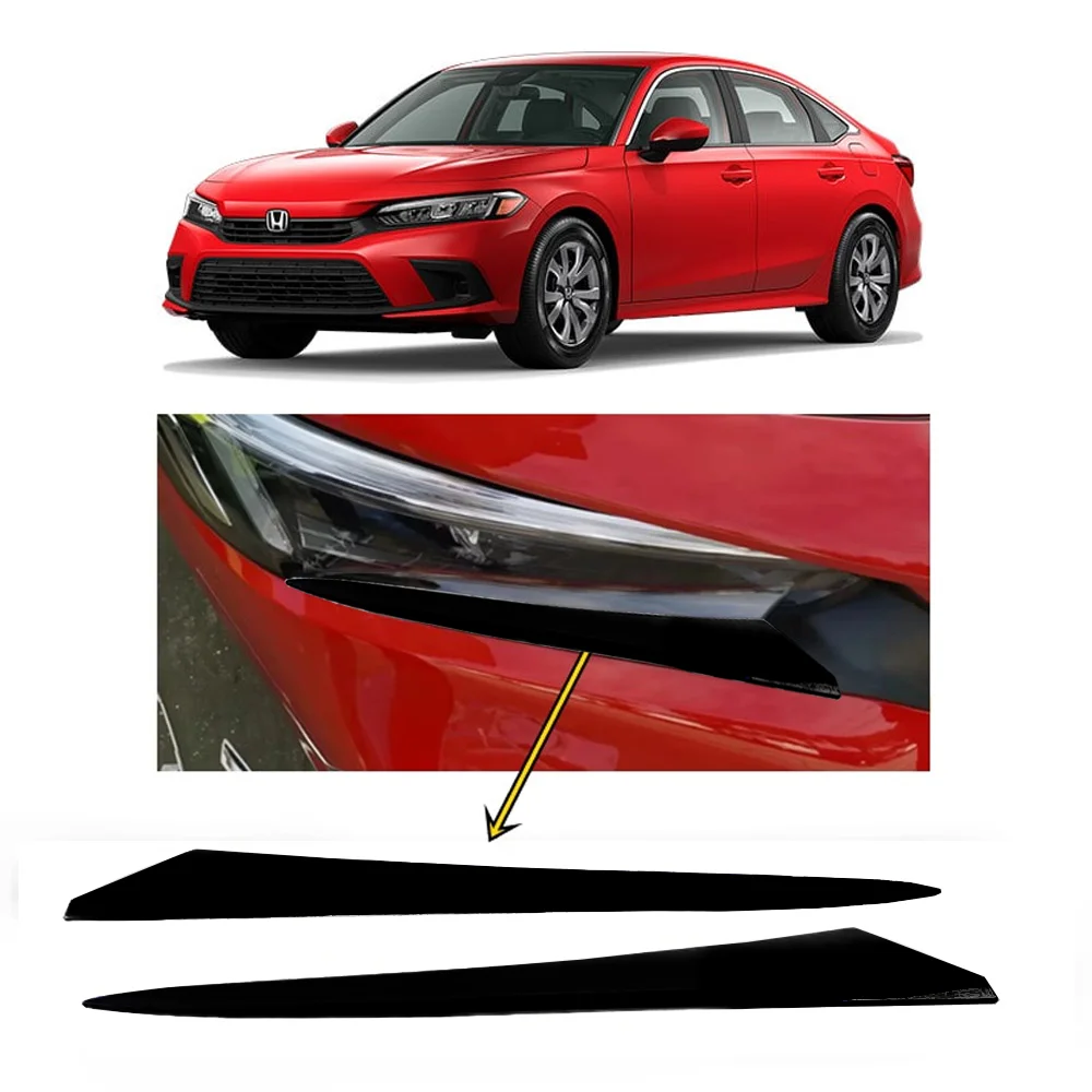 Northcity Honda Civic FE1 2022 Far Altı Kaşı Çıtası Piyano Black 