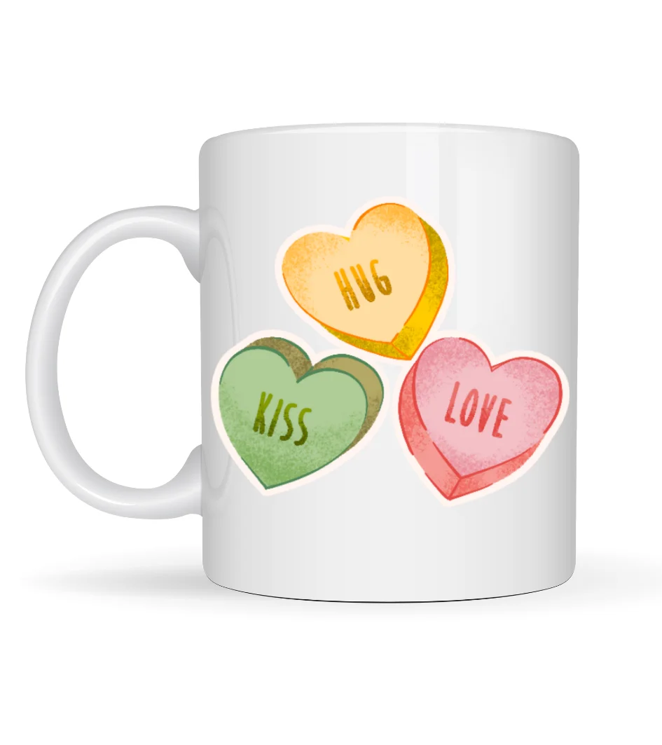 Northcity Hug Kiss Love Model 10 Porselen Kupa – Sevgi Dolu ve En
