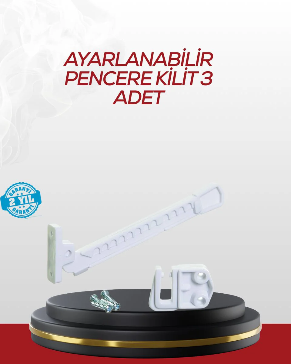 Northcity İçe Açılan Camlar İçin Emniyet Kilidi Seti 3'lü - Çocuk