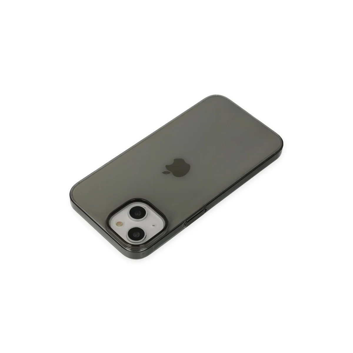 Northcity İnce PC Sert Şeffaf Kılıf - Siyah iPhone 14 Plus Koruma Kılıfı