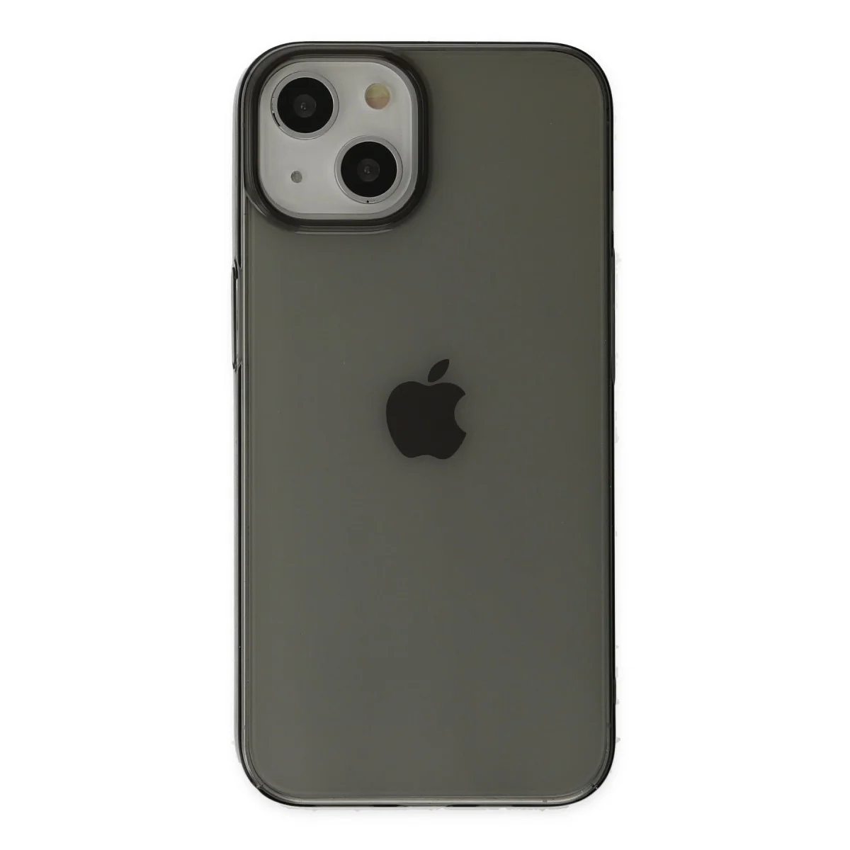 Northcity İnce PC Sert Şeffaf Kılıf - Siyah iPhone 14 Plus Koruma Kılıfı