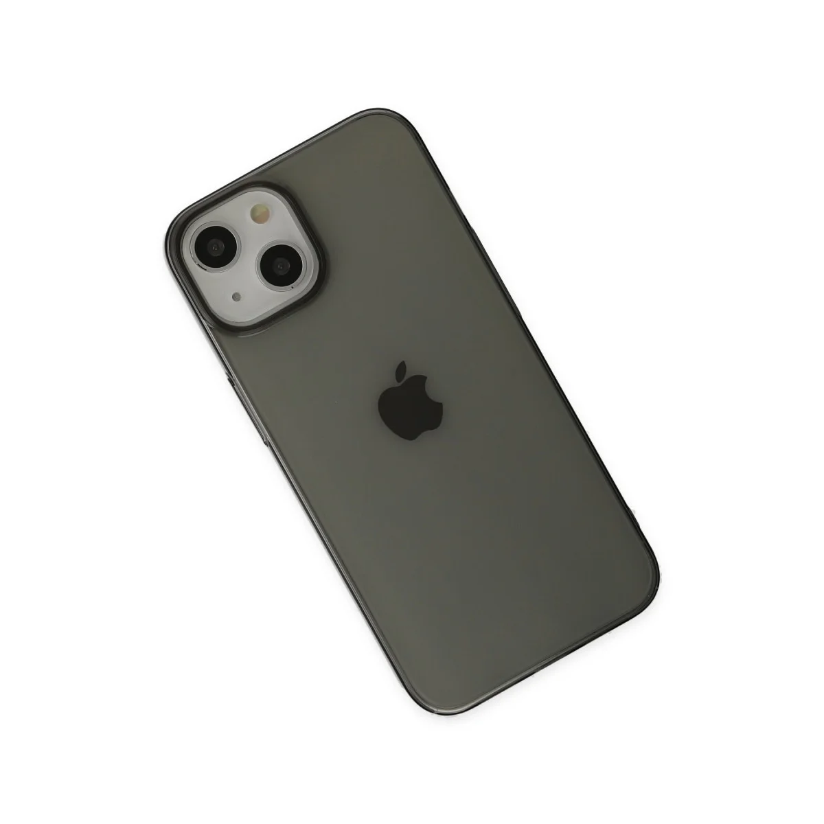 Northcity İnce PC Sert Şeffaf Kılıf - Siyah iPhone 14 Plus Koruma Kılıfı