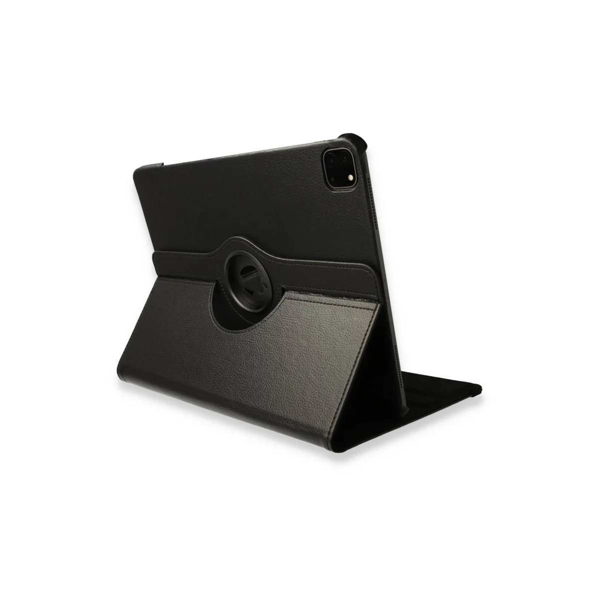 Northcity iPad Pro 12.9 (2021) 360 Dönüş Deri Kılıf - Siyah