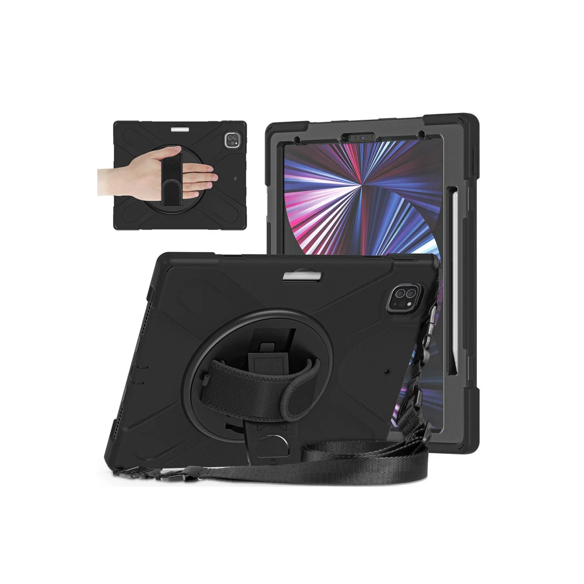 Northcity iPad Pro 12.9 (2020) Amazing Tablet Kılıf - Siyah