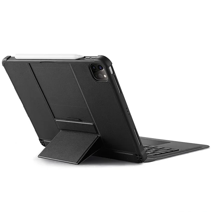 iPad Pro 12.9 2022/2021/2020 Kablosuz Bluetooth Klavye Touchpad Kılıf - Laptop Konforunda Tablet Kullanımı