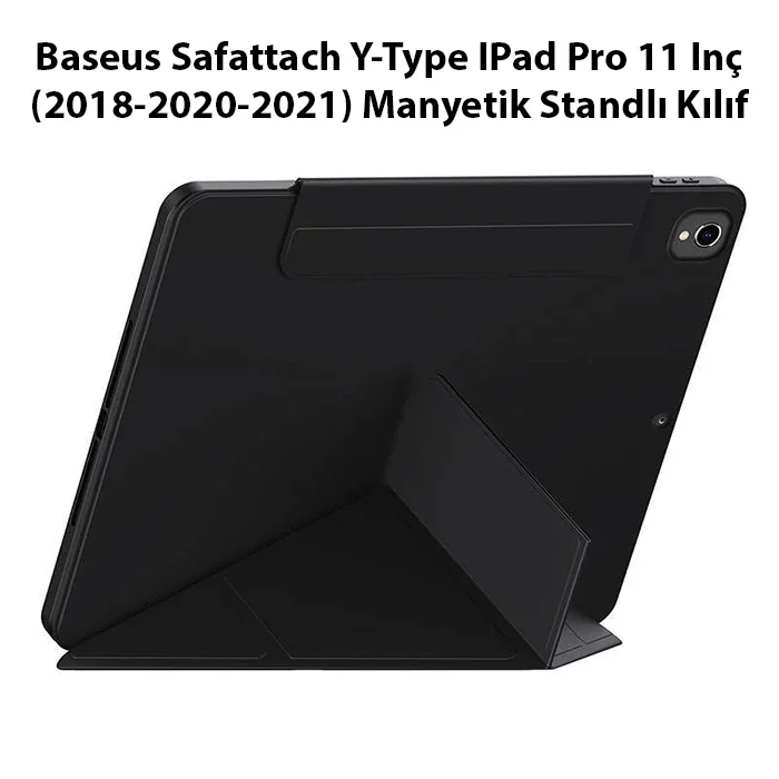 iPad Pro 11" Manyetik Standlı Kılıf - Darbeye Dayanıklı Şık Koruma
