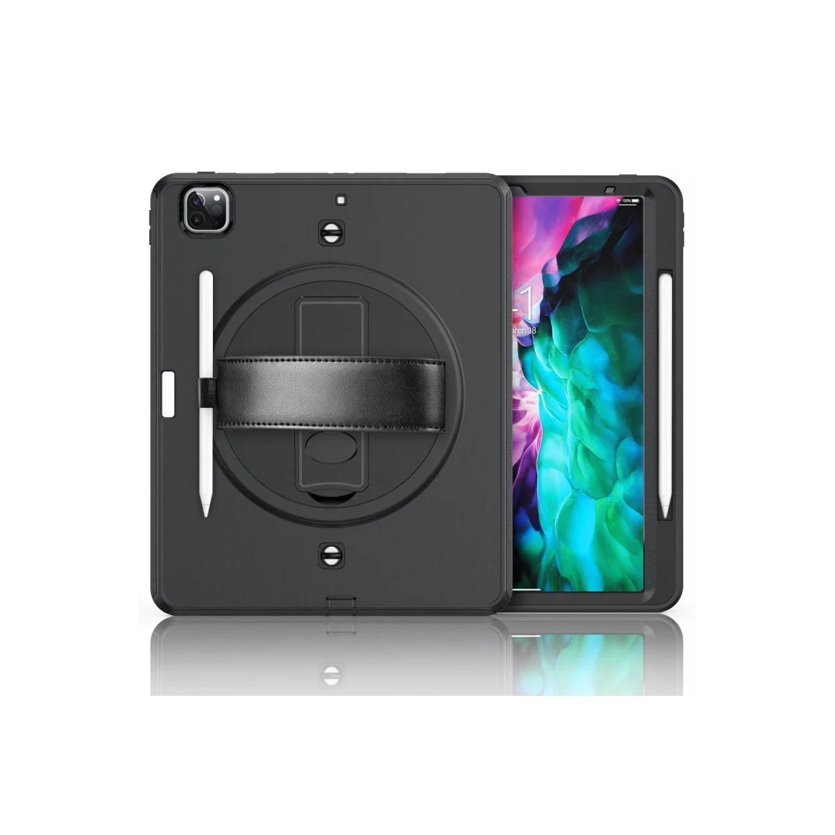 Northcity iPad Pro 12.9 (2021) Otterbox Strap-C Tablet Kılıf - Siyah