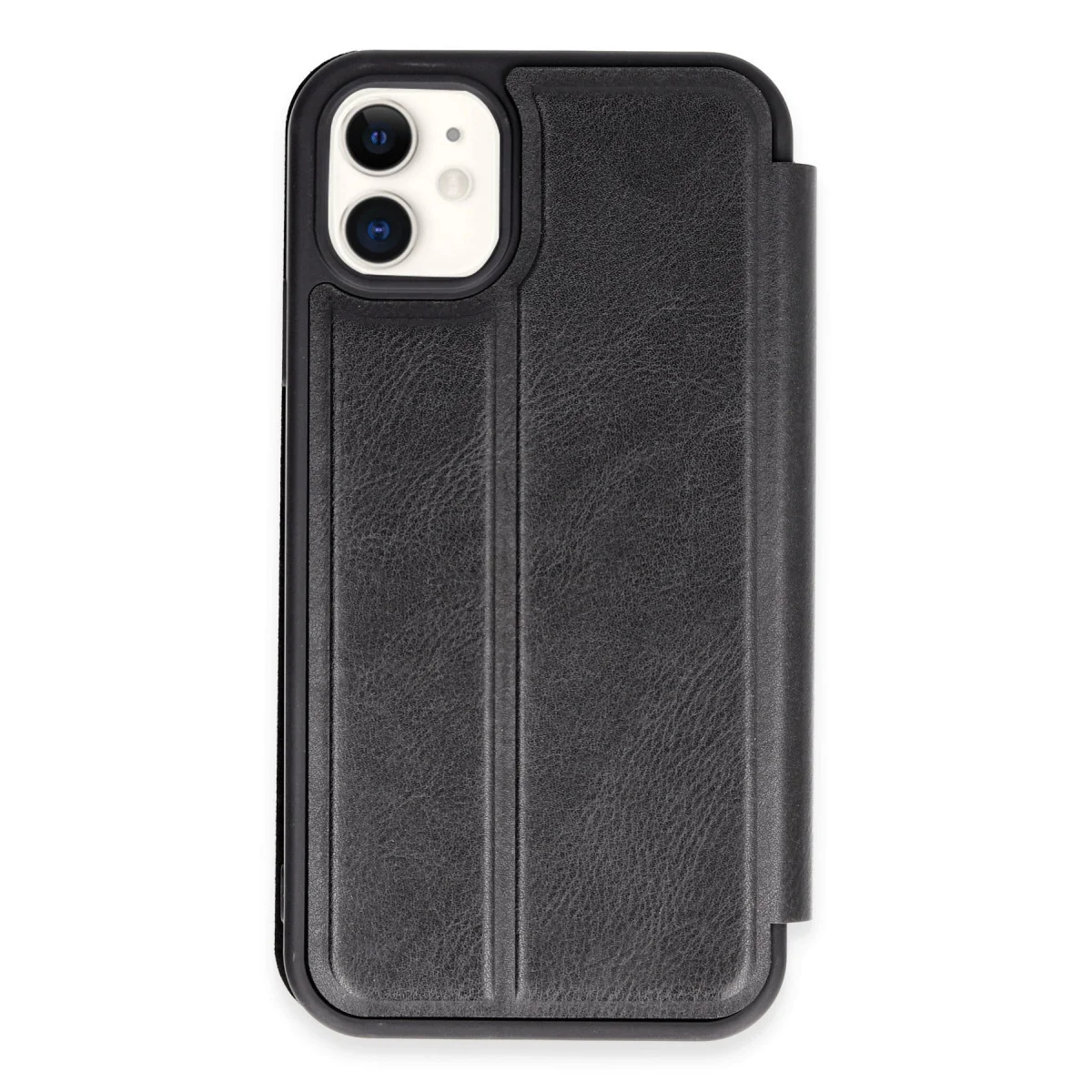Northcity iPhone 11 Flip Cover - Siyah, 360 Derece Kırılmaya Karşı Güvenli Koruma
