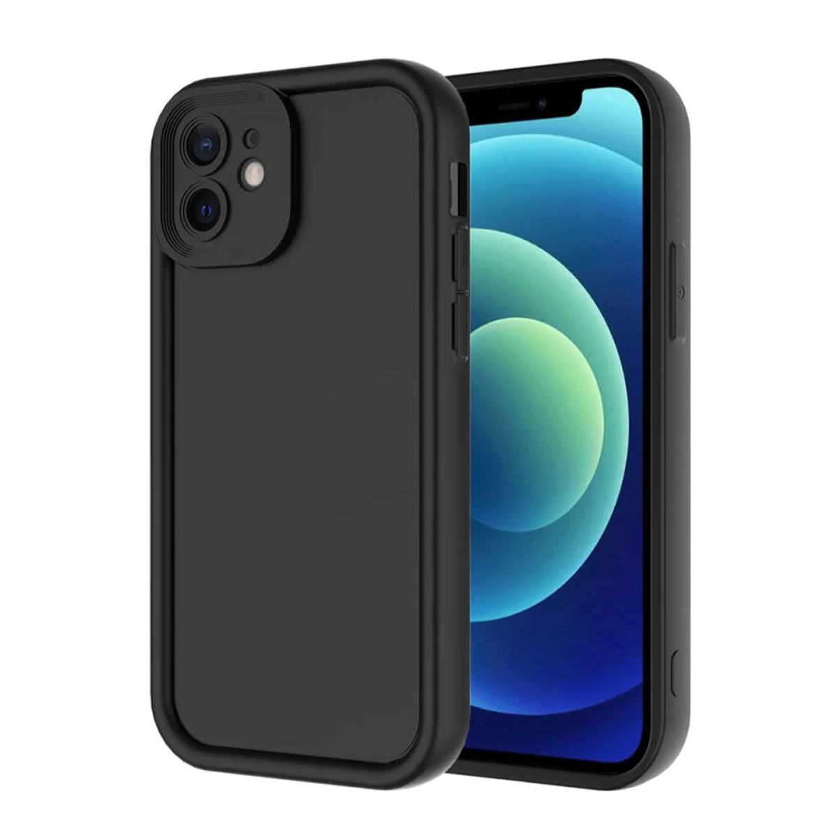 Northcity iPhone 11 Viera Silikon Kılıf - Siyah (Mat ve Darbe Korumalı)