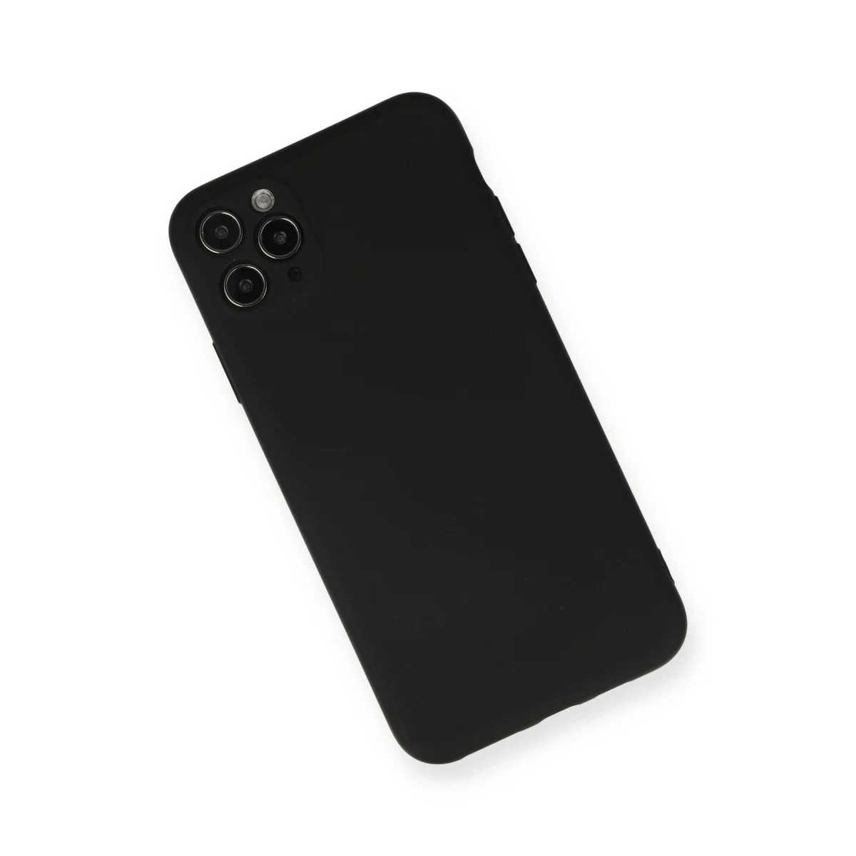 Northcity iPhone 11 Pro Max Kılıf - Nano İçi Kadife Silikon Kılıf Siyah - Yerli Üretim