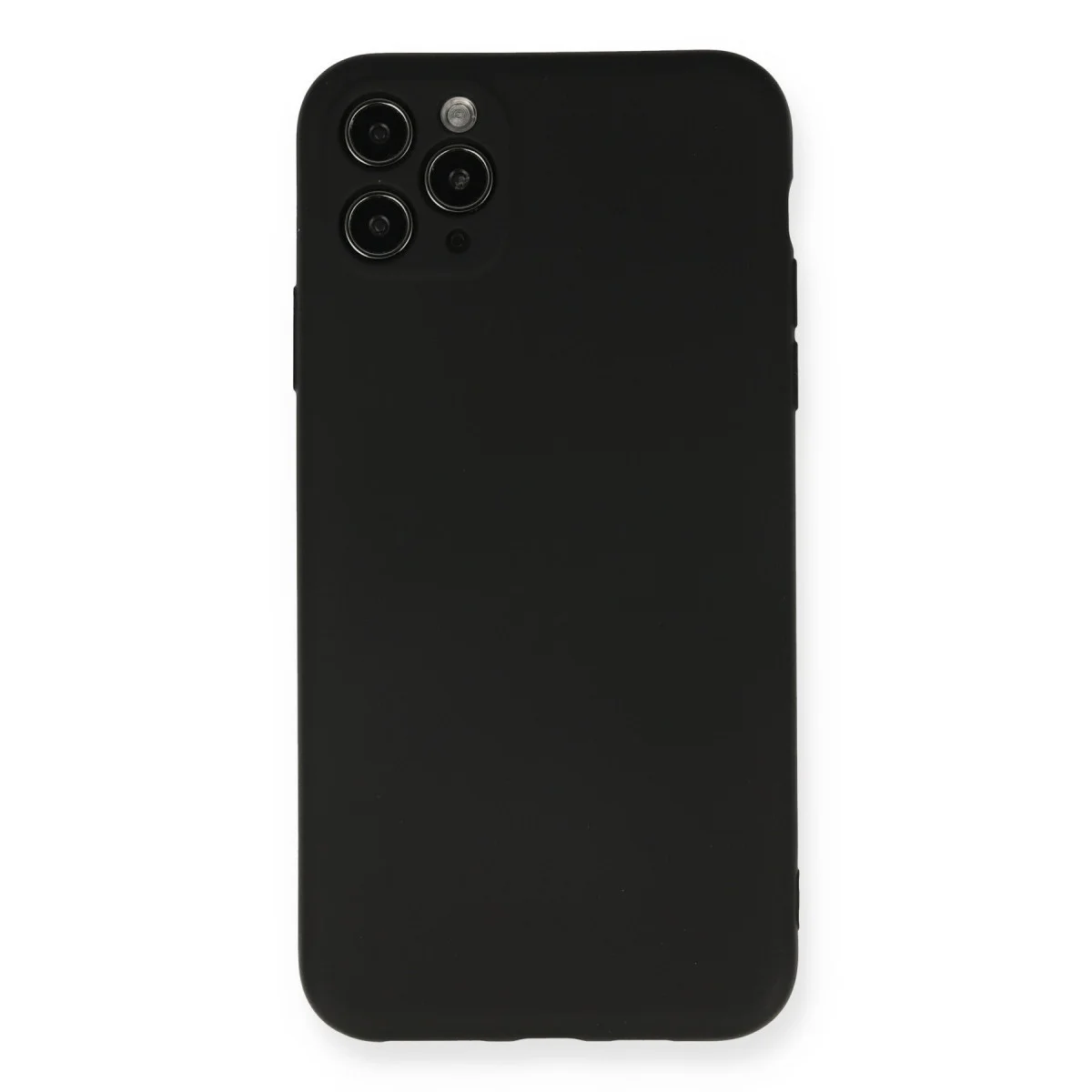 Northcity iPhone 11 Pro Max Kılıf - Nano İçi Kadife Silikon Kılıf Siyah - Yerli Üretim