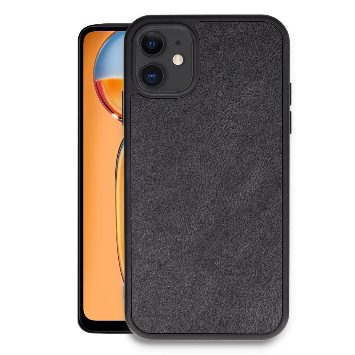 Northcity iPhone 11 Aras Deri Kapak Siyah - Premium Estetik ve 360° Koruma