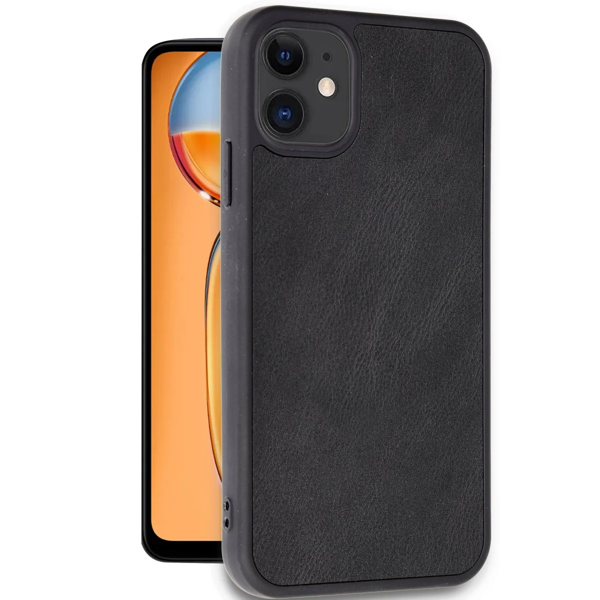 Northcity iPhone 11 Aras Deri Kapak Siyah - Premium Estetik ve 360° Koruma