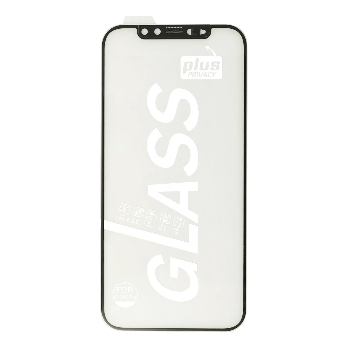 Northcity iPhone 12 Pro Max 34D Izgaralı Siyah Koruyucu Cam