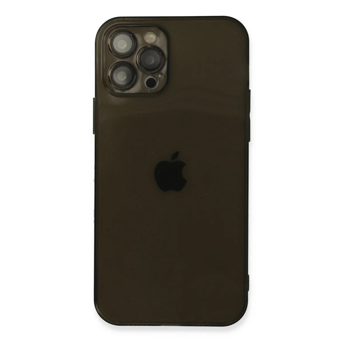 Northcity iPhone 12 Pro Max Kılıf Fly Lens Silikon - Siyah