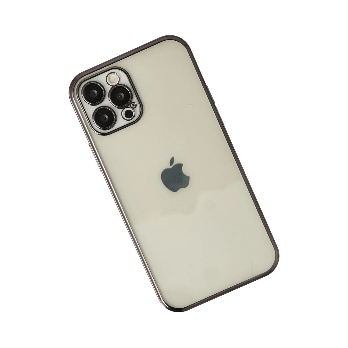 Northcity iPhone 12 Pro Max Razer Lens Silikon Kılıf - Siyah, Kamera Koruması ve 4 Köşe Airbag