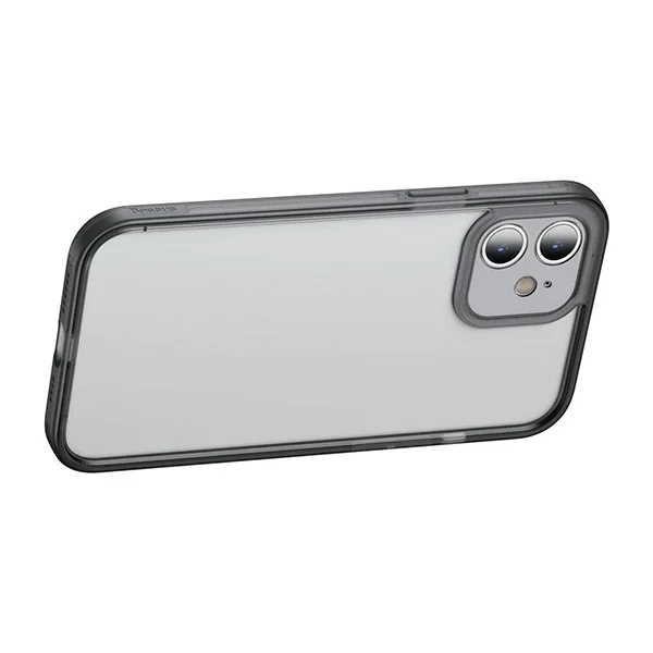 iPhone 12 Kılıf 6.1'' Kamera Lens Koruyuculu Darbeye Dayanıklı TPU PC Frame