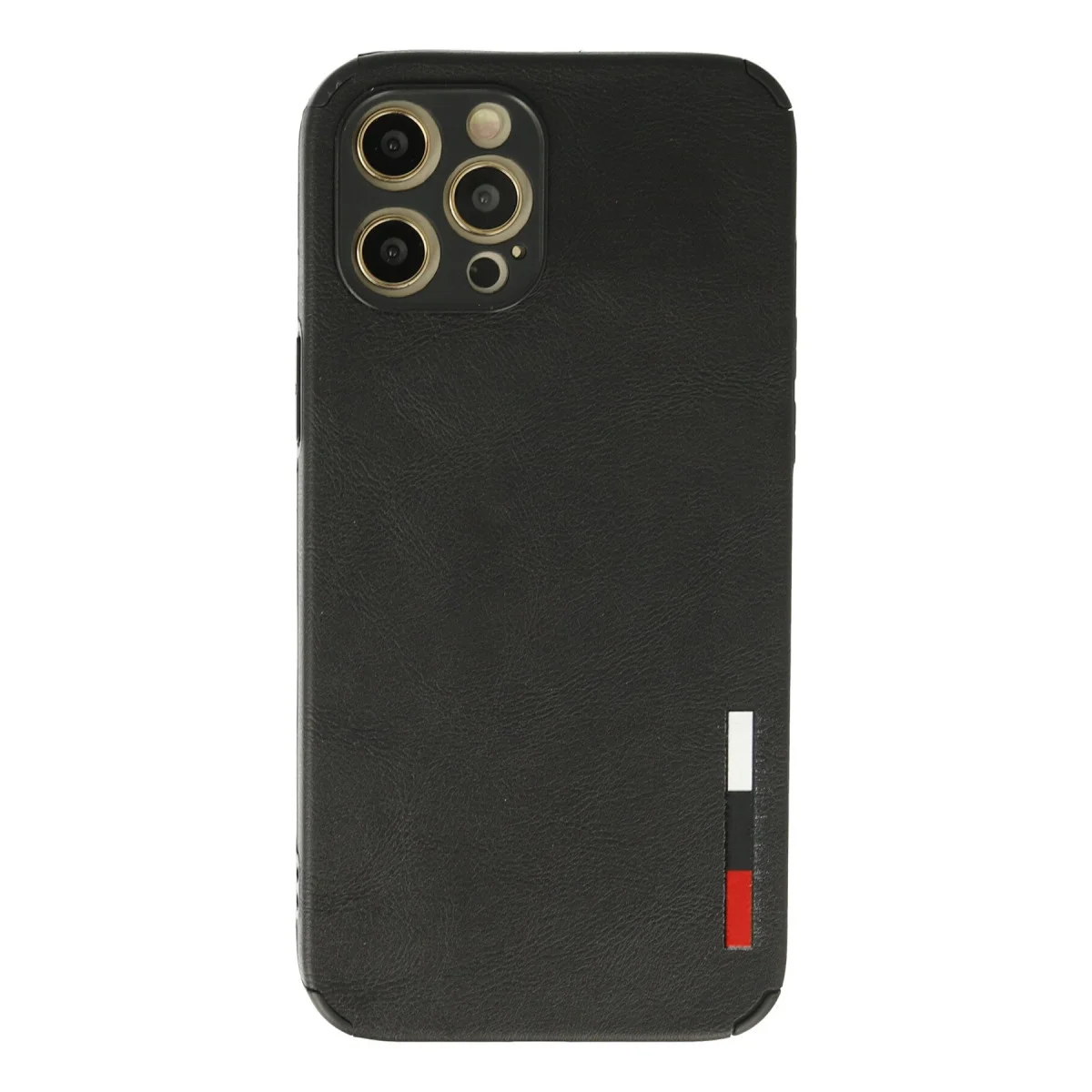 Northcity iPhone 12 Pro Deri Silikon Kılıf - Siyah & Yüksek Koruma