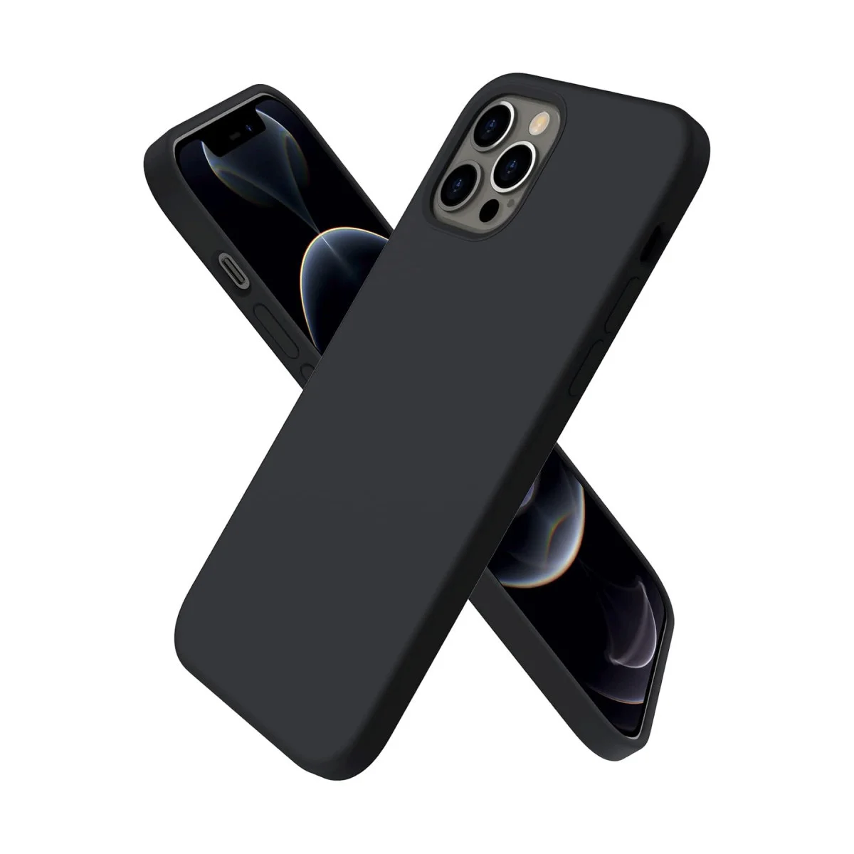 Northcity iPhone 12 Pro Max Kılıf First Silikon - Siyah (Güvenli ve Şık Koruma)