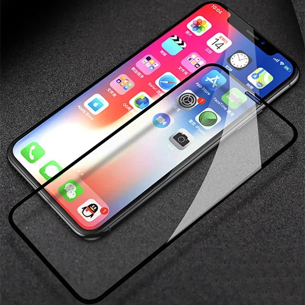 iPhone 12/12 Pro 6.1" Kavisli Cam Ekran Koruyucu - Darbeye Dayanıklı 9H