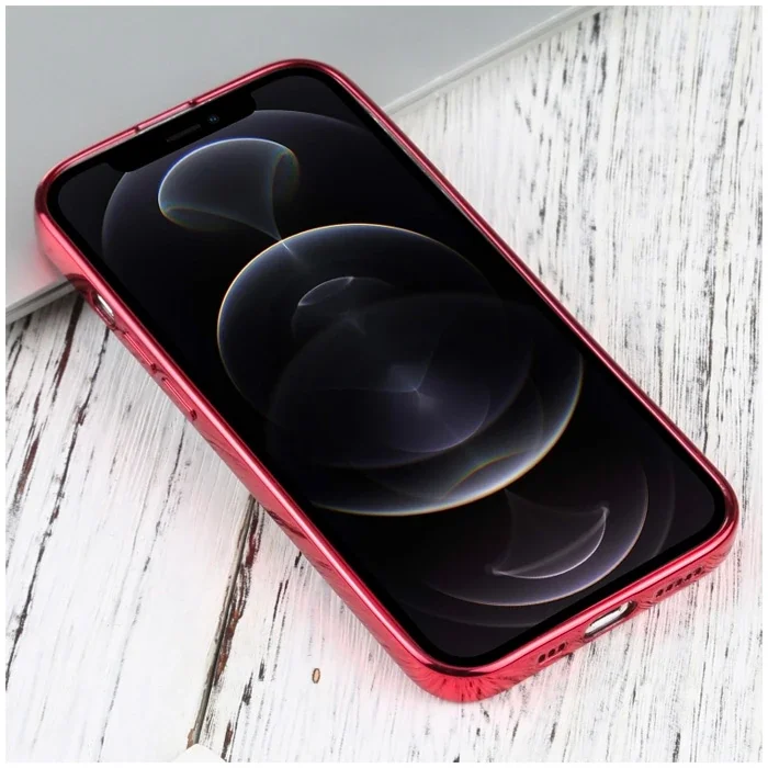 iPhone 13 Pro Max 6.7" Lazer Kaplama Renkli Kenar Şeffaf Kılıf – Sararmaz Kamera Koruma