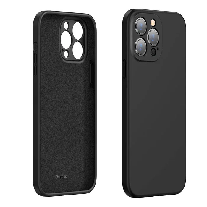 iPhone 13 Pro Max Sıvı Silikon Kılıf - Kamera Korumalı Kadife Kaplanta