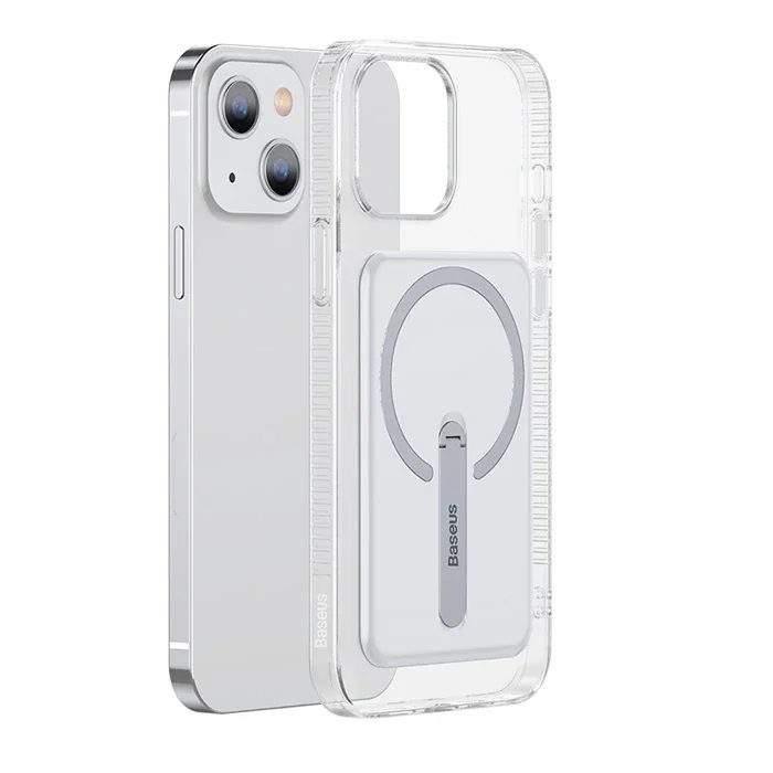 iPhone 13 Magsafe Kılıf - Manyetik Şarj Uyumlu Silikon Standlı Koruyucu