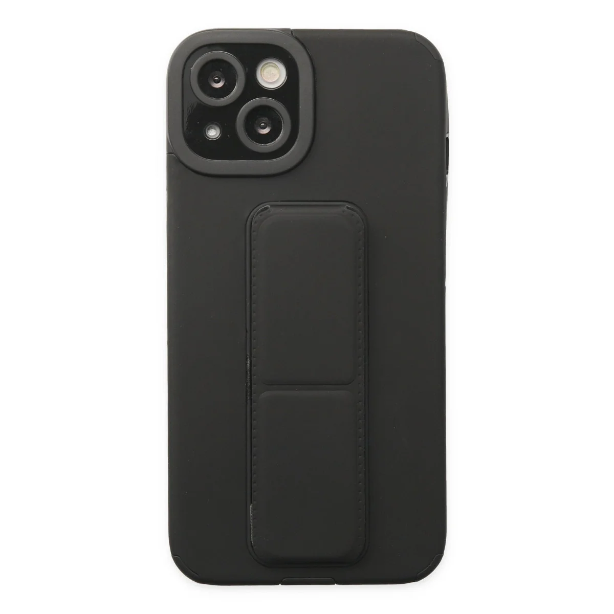 Northcity iPhone 14 Plus Mega Standlı Silikon Kılıf - Siyah