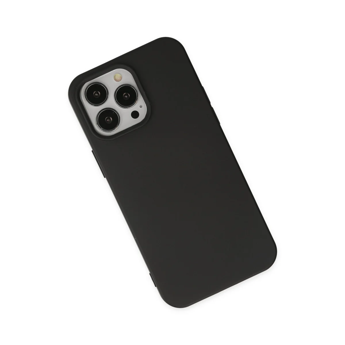 Northcity iPhone 14 Pro Nano İçi Kadife Silikon Kılıf - Siyah & Yerli Üretim